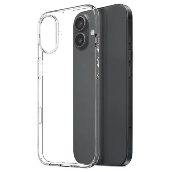 Clear transparent case for iPhone 17 with slim protective design